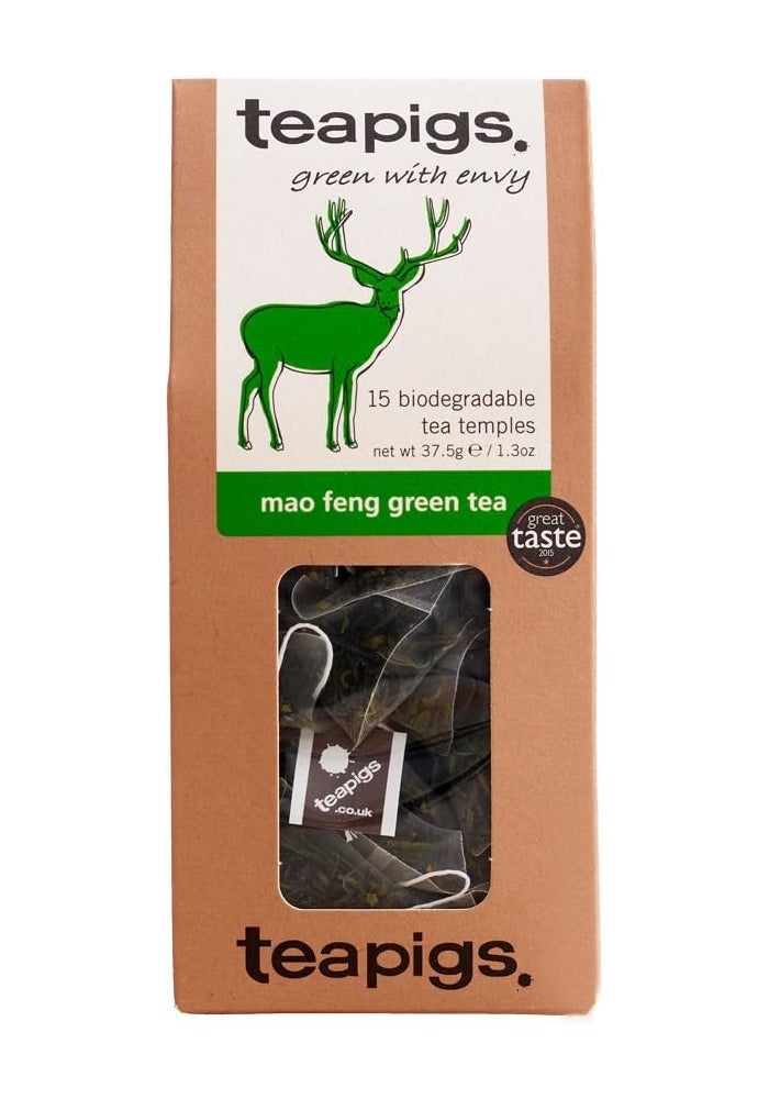 Teapigs Mao Feng Green Tea - 15 Biodegradable Tea Bags - Image 1